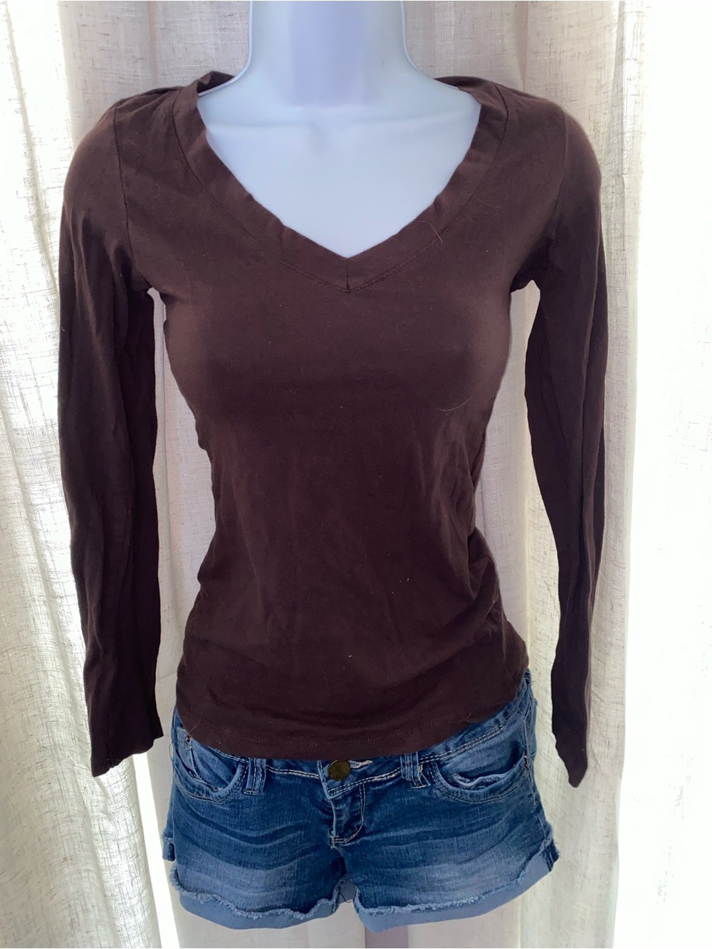Ambiance Apparel Brown V-Neck Top